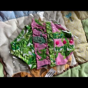 Ric Rac and Ruffles Zoey swimsuit 0/3 month